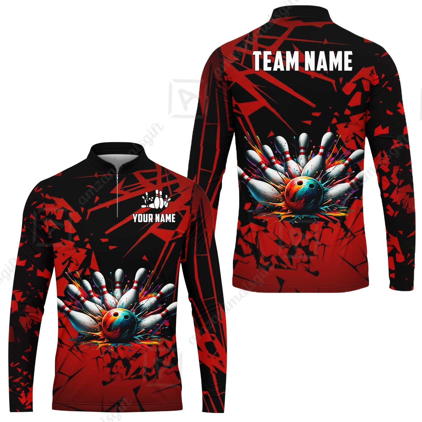 Custom Bowling Jersey Polo Shirt, Strike Explosion Bowling, Custom Bowling Jersey Team Shirt For Players With Name & Team Name