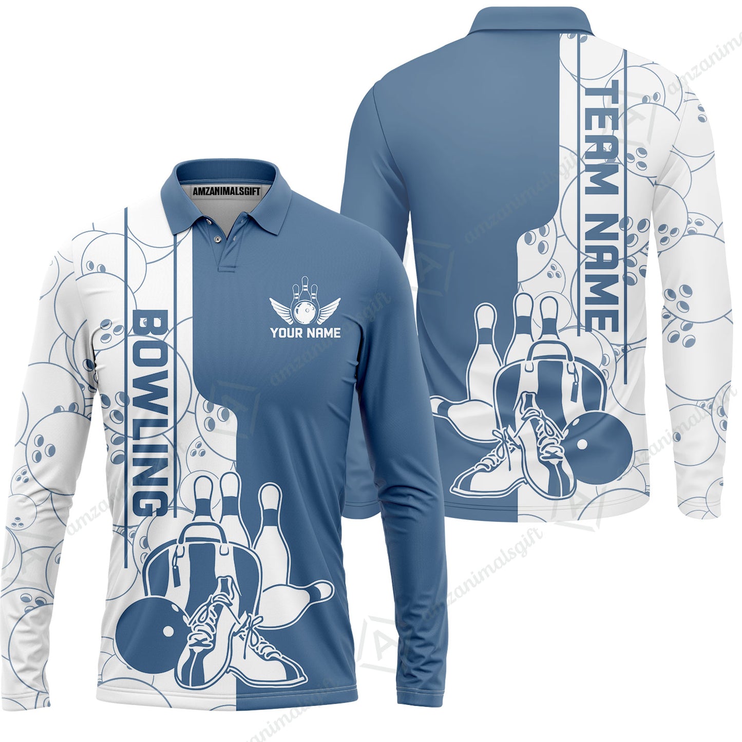 Custom Bowling Team Jersey Bowling Shoes Polo Shirts, Bowling Team Uniforms, Personalized Name And Team Name