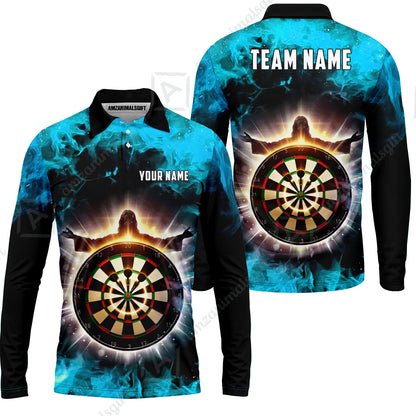 Custom Darts Team Jersey, Personalized Heavenly Strike Dart Polo Shirt For Players With Name & Team Name