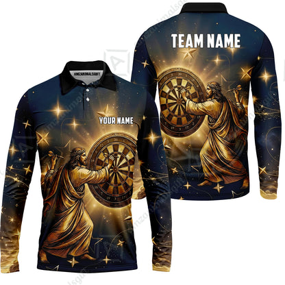 Custom Darts Team Jersey, Personalized God Darts Polo Shirt For Players With Name & Team Name