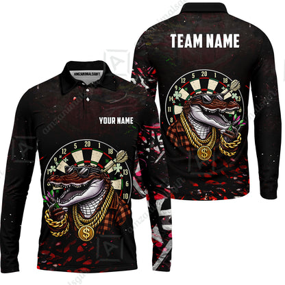 Custom Darts Team Jersey, Personalized Alligator Dart Jersey Shirt For Players With Name & Team Name