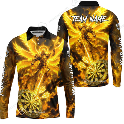 Long Sleeve Polo Shirt||Yellow