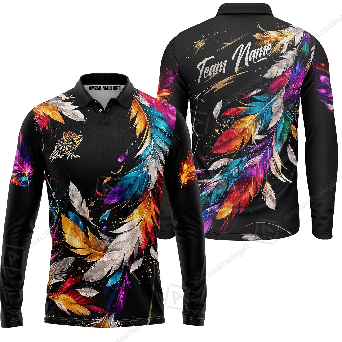 Custom Darts Team Jersey, Personalized Galaxy Sparkle Darts Shirt For Players With Name & Team Name