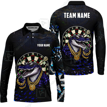 Custom Darts Team Jersey, Personalized Alligator Dart Jersey Shirt For Players With Name & Team Name
