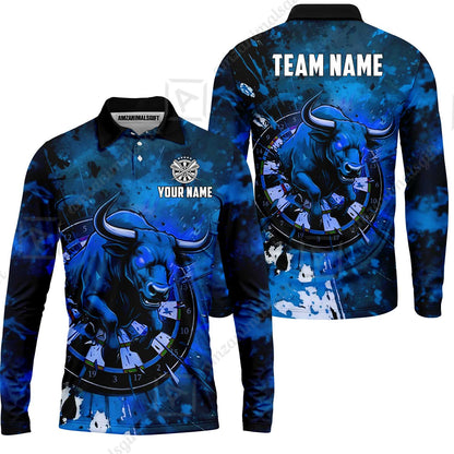 Custom Darts Team Jersey, Personalized Raging Bull Jersey Shirt For Players With Name & Team Name