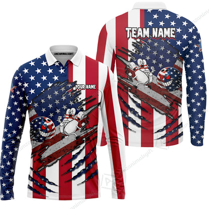 Custom Bowling Jersey Polo Shirt, Monster Strike Bowling Custom Bowling Jersey Team Shirt For Players With Name & Team Name