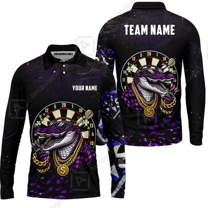 Custom Darts Team Jersey, Personalized Alligator Dart Jersey Shirt For Players With Name & Team Name