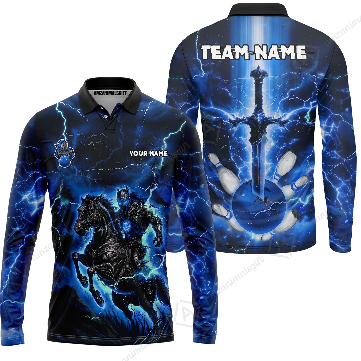 Custom Bowling Jersey Polo Shirt, Dark Knight Bowling, Custom Bowling Jersey Team Shirt For Players With Name & Team Name