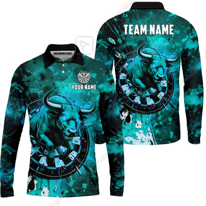 Custom Darts Team Jersey, Personalized Raging Bull Jersey Shirt For Players With Name & Team Name