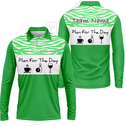 Custom Bowling Jersey Polo Shirt, Pink Zebra Pattern Bowling, Custom Bowling Jersey Team Shirt For Players With Name & Team Name