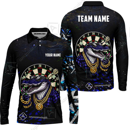 Custom Darts Team Jersey, Personalized Alligator Dart Jersey Shirt For Players With Name & Team Name