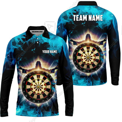 Custom Darts Team Jersey, Personalized Heavenly Strike Dart Polo Shirt For Players With Name & Team Name