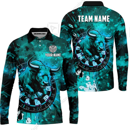 Custom Darts Team Jersey, Personalized Raging Bull Jersey Shirt For Players With Name & Team Name