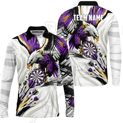Custom Darts Team Jersey, Personalized Eagle Strike Dart Polo Shirt For Players With Name & Team Name
