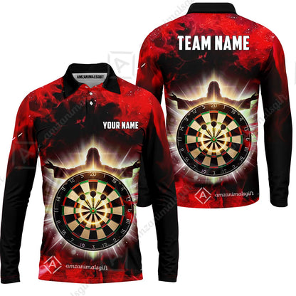 Custom Darts Team Jersey, Personalized Heavenly Strike Dart Polo Shirt For Players With Name & Team Name