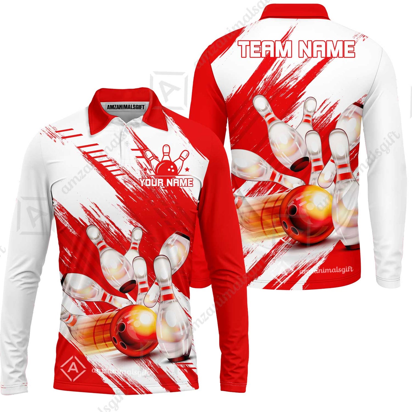 Customized Bowling Team Polo Jersey, Bowling Uniform Shirt For Bowlers, Custom Polo Style Shirt for Bowling Teams