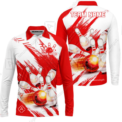 Customized Bowling Team Polo Jersey, Bowling Uniform Shirt For Bowlers, Custom Polo Style Shirt for Bowling Teams