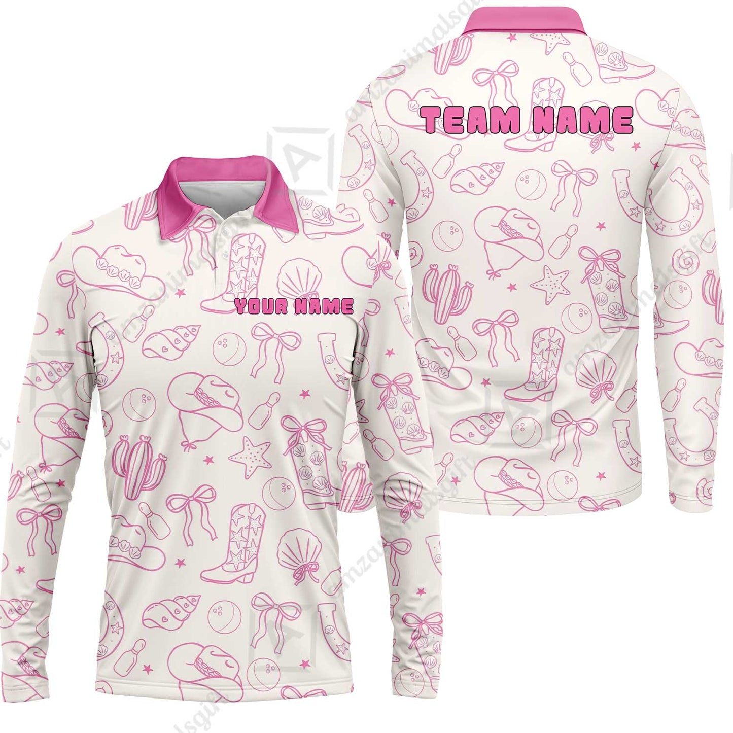 Custom Bowling Jersey Polo Shirt, Sweet Storm, Custom Bowling Jersey Team Shirt For Players With Name and Team Name