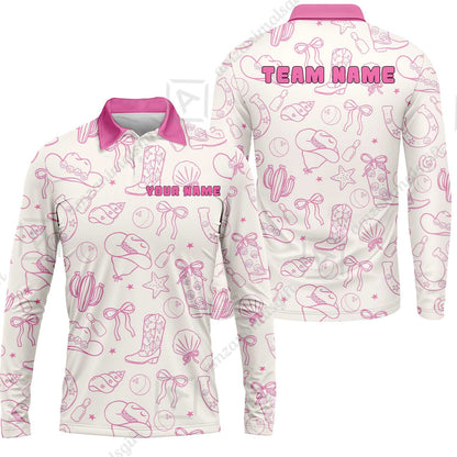 Custom Bowling Jersey Polo Shirt, Sweet Storm, Custom Bowling Jersey Team Shirt For Players With Name and Team Name