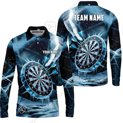 Custom Darts Team Jersey, Personalized Ice Strike Darts Polo Shirt For Players With Name & Team Name