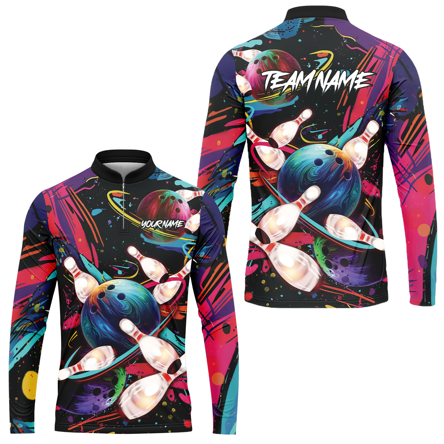 Customized Bowling Jersey, Colorful Bowling, Uniform Bowling - Personalized Name And Team Name