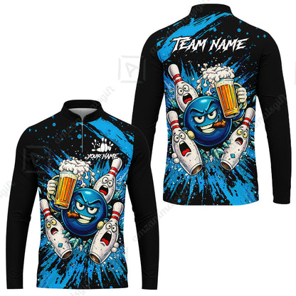 Long Sleeve Jersey Shirt||Blue