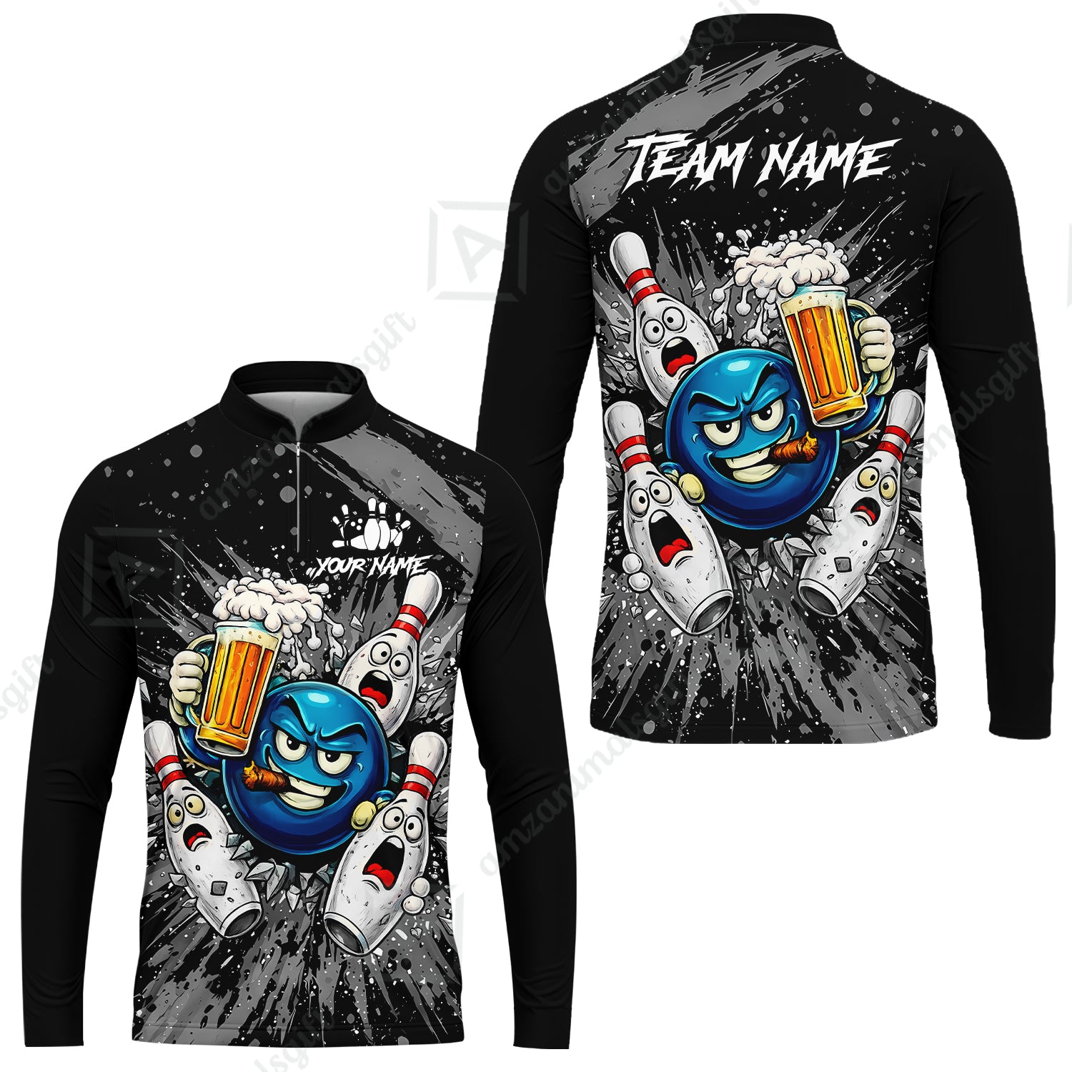 Long Sleeve Jersey Shirt||Grey