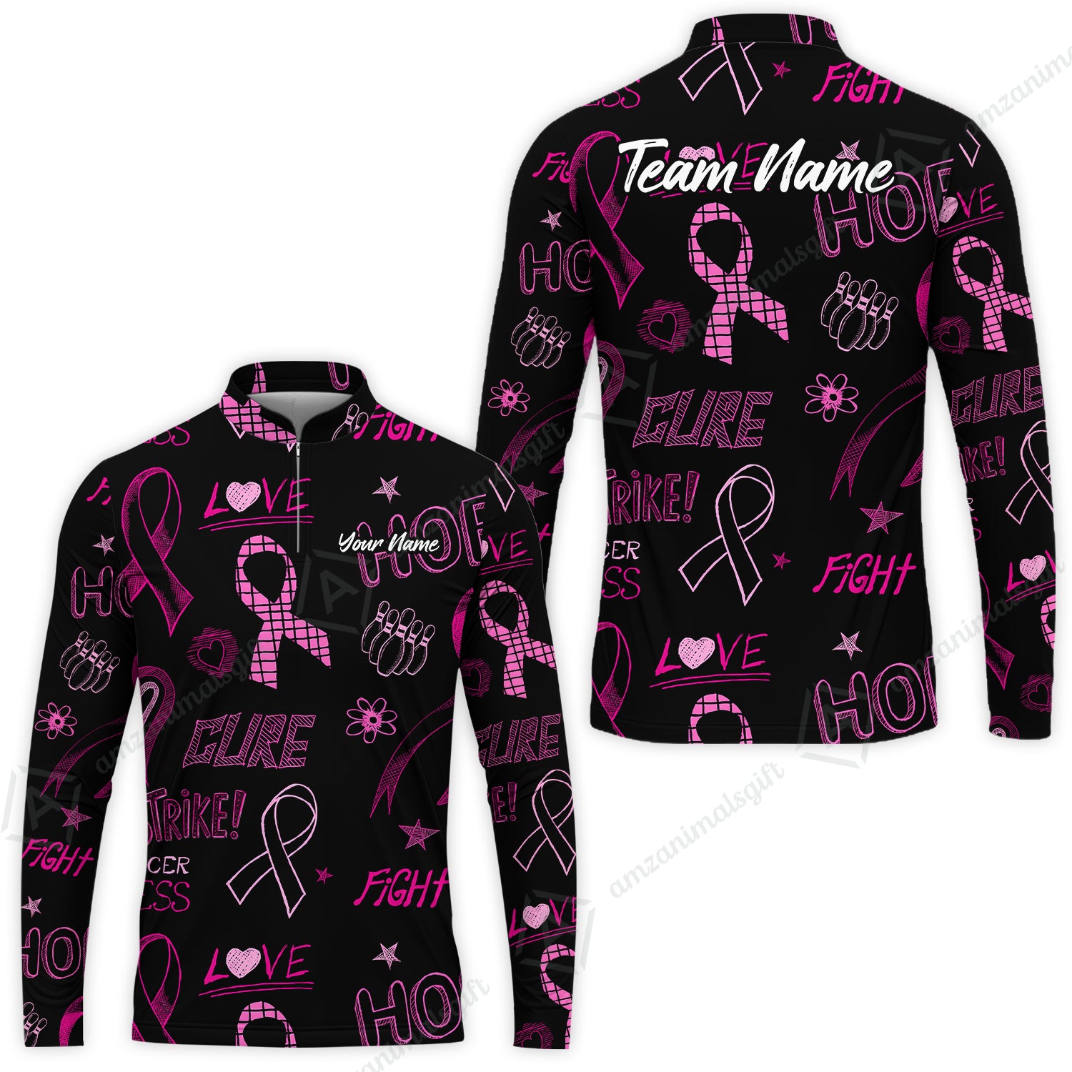Long Sleeve Jersey Shirt||Black