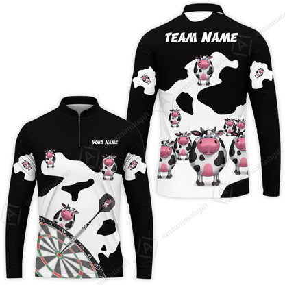 Long Sleeve Jersey Shirt||Black