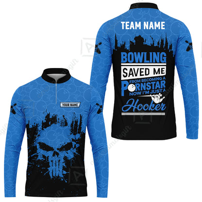 Long Sleeve Jersey Shirt||Blue