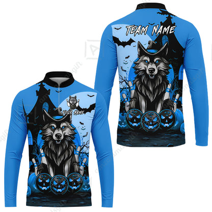 Long Sleeve Jersey Shirt||Blue
