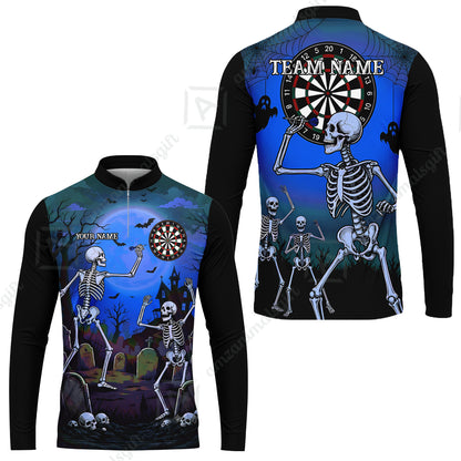 Long Sleeve Jersey Shirt||Blue