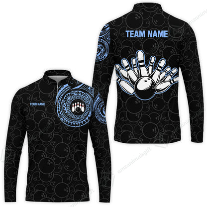 Long Sleeve Jersey Shirt||Blue