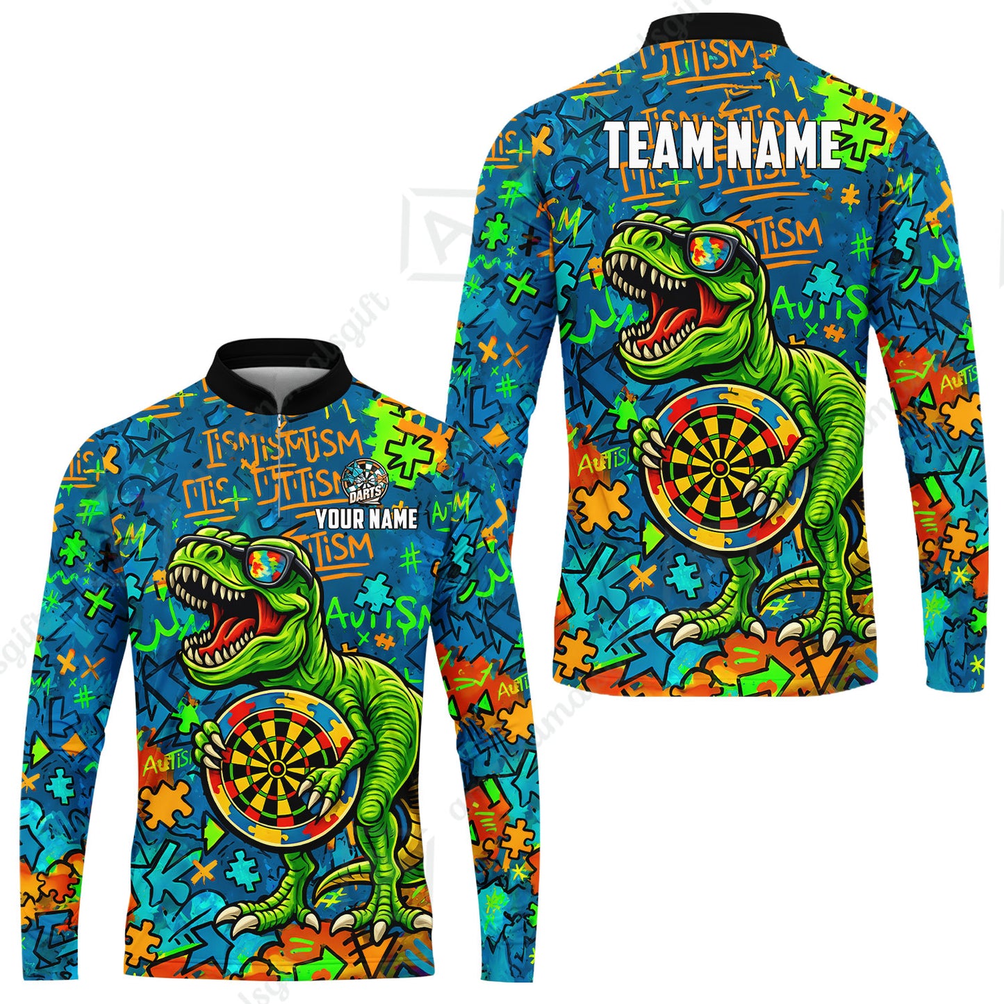 Long Sleeve Jersey Shirt||Blue