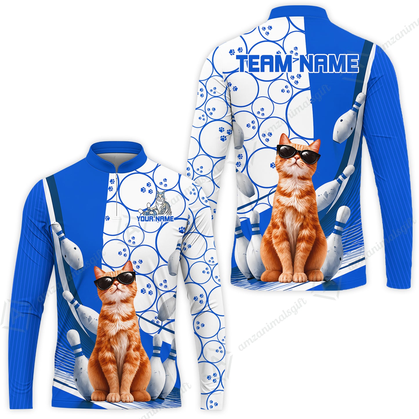 Long Sleeve Jersey Shirt||Blue