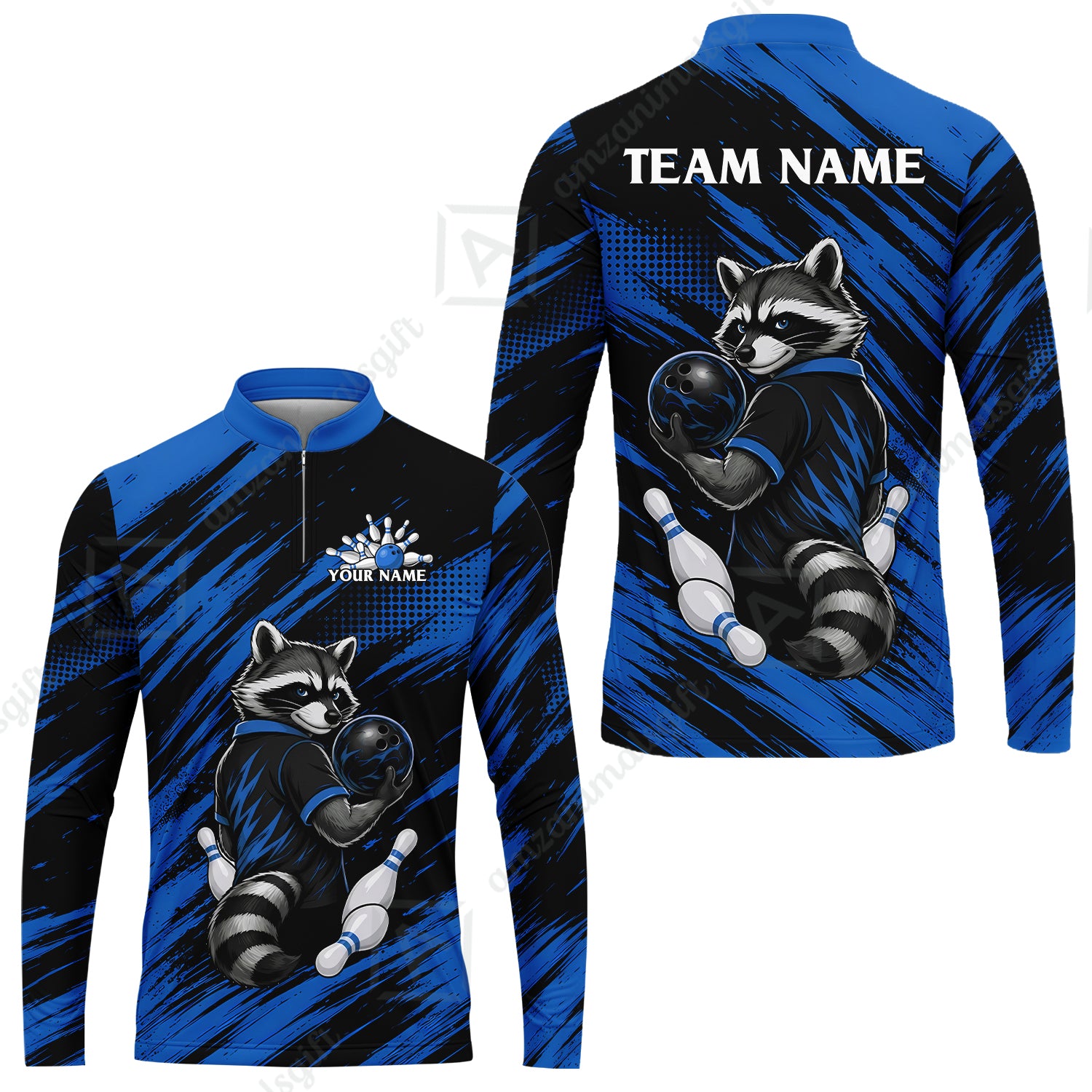 Long Sleeve Jersey Shirt||Blue