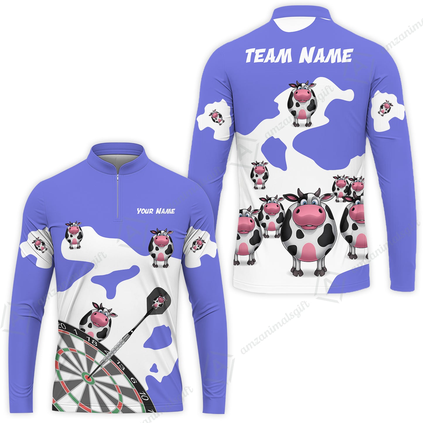 Long Sleeve Jersey Shirt||Blue