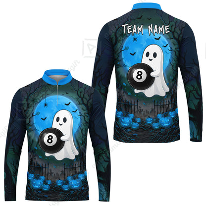 Long Sleeve Jersey Shirt||Blue