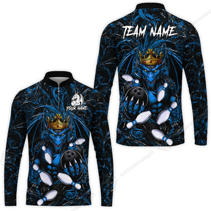 Long Sleeve Jersey Shirt||Blue