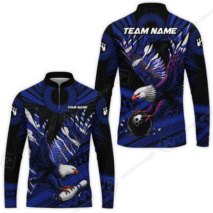 Long Sleeve Jersey Shirt||Blue