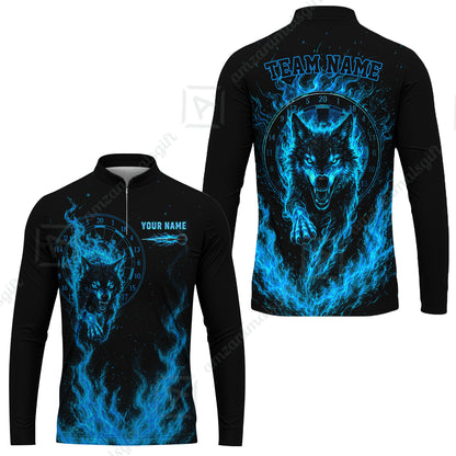 Long Sleeve Jersey Shirt||Blue