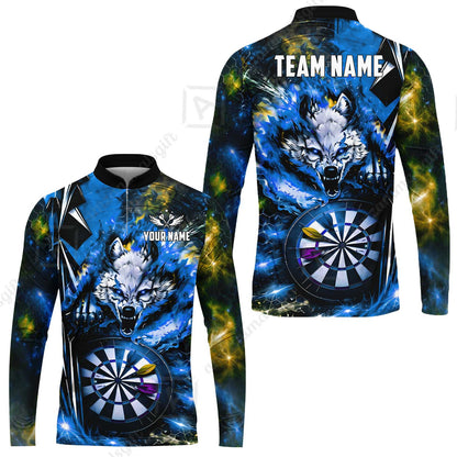 Long Sleeve Jersey Shirt||Blue