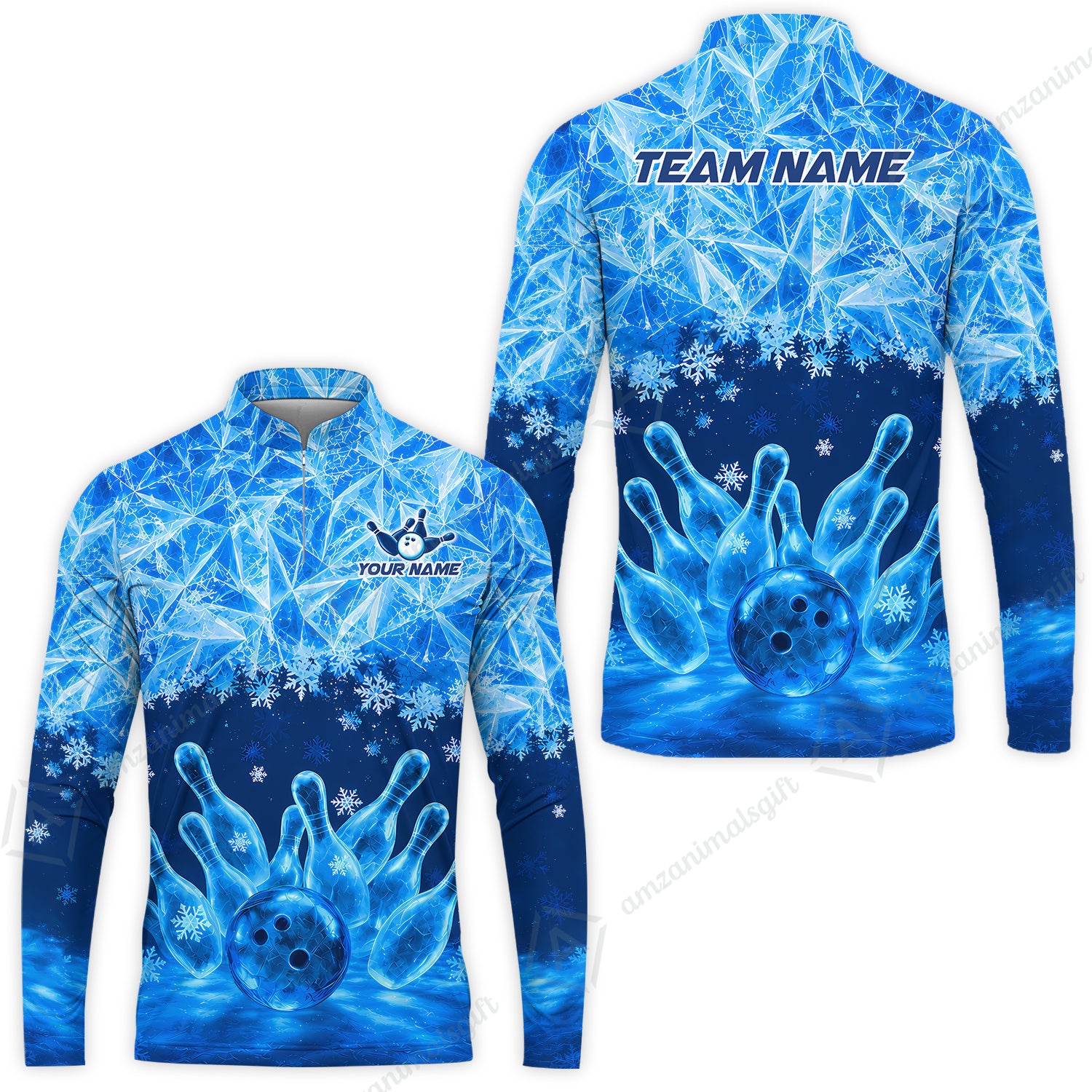 Long Sleeve Jersey Shirt||Blue