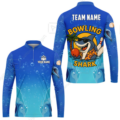 Long Sleeve Jersey Shirt||Blue