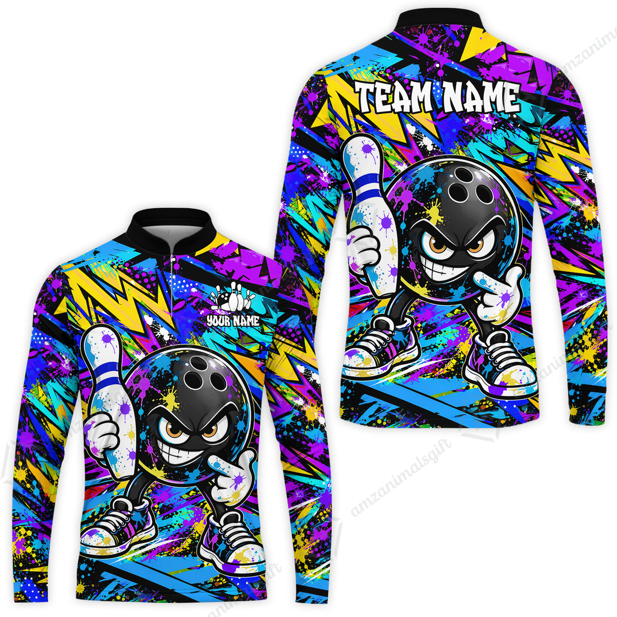 Long Sleeve Jersey Shirt||Blue