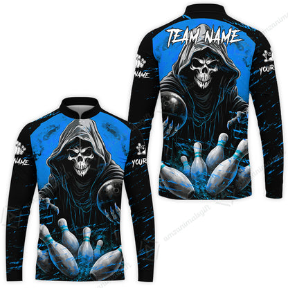 Long Sleeve Jersey Shirt||Blue