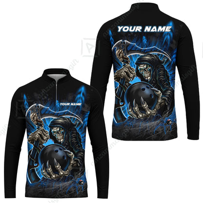 Long Sleeve Jersey Shirt||Blue