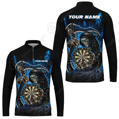 Long Sleeve Jersey Shirt||Blue