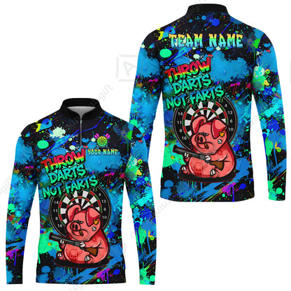 Long Sleeve Jersey Shirt||Blue