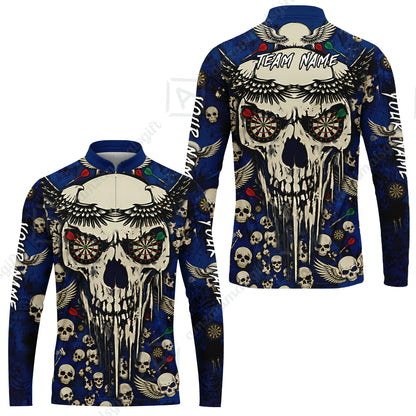 Long Sleeve Jersey Shirt||Blue